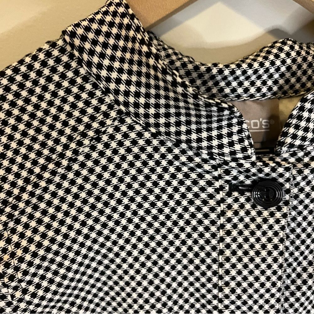 Chicos Houndstooth Stretch Jacket - Picture 10 of 14
